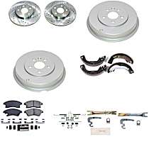K15522DK Front and Rear Brake Disc And Drum Kit, 5 Lugs