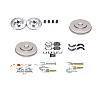 K15536DK-26 Front and Rear Brake Disc And Drum Kit, 5 Lugs, Z26 Street Warrior Carbon-Fiber Ceramic Series