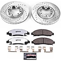 Front Brake Disc and Pad Kit, Cross-drilled and Slotted, 6 Lugs, 279.9 mm, Carbon Fiber Ceramic, 3.5L 5Cyl, Z36 Extreme Truck And Tow