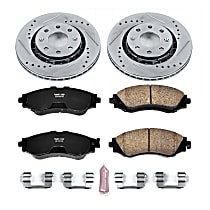 CHEVROLET AVEO MK1 T255 1.2 & 1.4 2008-2011 FRONT 2 BRAKE DISCS AND PADS SET NEW