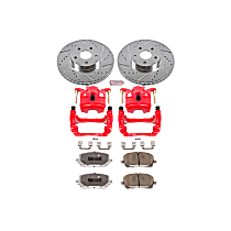 KC2316-26 Front Z26 Muscle Carbon-Fiber Ceramic Brake Pad, Drilled & Slotted Rotor and Caliper Kit