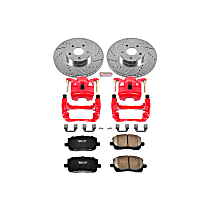 KC2316 Front Z23 Daily Carbon-Fiber Ceramic Brake Pad, Drilled & Slotted Rotor and Caliper Kit