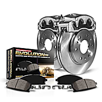 KCOE1058 Front Brake Disc and Caliper Kit, Natural Caliper, Ceramic, 5 Lugs, Z17 OE Replacement
