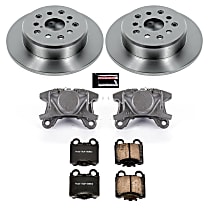 KCOE1149A Rear OE Stock Replacement Low-Dust Ceramic Brake Pad, Rotor and Caliper Kit