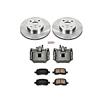 KCOE1152 Front OE Stock Replacement Low-Dust Ceramic Brake Pad, Rotor and Caliper Kit