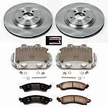 KCOE1304D Z17 OE Replacement Front Brake Disc and Caliper Kit, 2-Wheel Set
