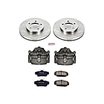 2-Wheel Set Power Stop&reg; KCOE1327 Front OE Stock Replacement Low-Dust Ceramic Brake Pad, Rotor and Caliper Kit