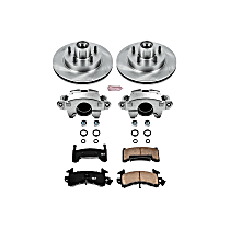 KCOE1482 Front Brake Disc and Caliper Kit, Natural Caliper, Ceramic, 5 Lugs, Z17 OE Replacement