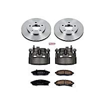 KCOE1498 Front Brake Disc and Caliper Kit, Natural Caliper, Ceramic, 5 Lugs, Z17 OE Replacement