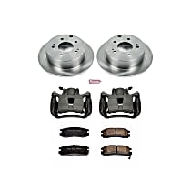 Rear, Brake Disc and Caliper Kit, Natural Caliper, Ceramic, 5 Lugs, Z17 OE Replacement