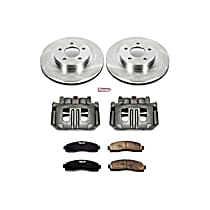 KCOE1576A Front Brake Disc and Caliper Kit, Natural Caliper, Ceramic, 5 Lugs, Z17 OE Replacement