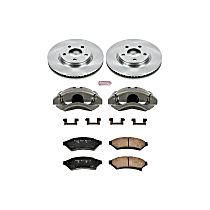 KCOE1588 Front OE Stock Replacement Low-Dust Ceramic Brake Pad, Rotor and Caliper Kit