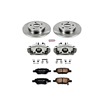 Rear, Brake Disc and Caliper Kit, Natural Caliper, Ceramic, 5 Lugs, Z17 OE Replacement