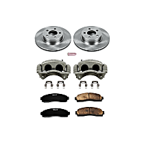 KCOE1923 Front Brake Disc and Caliper Kit, Natural Caliper, Ceramic, 5 Lugs, Z17 OE Replacement