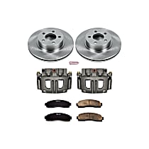 KCOE1923A Front OE Stock Replacement Low-Dust Ceramic Brake Pad, Rotor and Caliper Kit