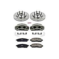 3-Piece Kit Front, Brake Disc and Caliper Kit, RWD, 7 lug models, Natural Caliper, Ceramic, 7 Lugs, Z17 OE Replacement