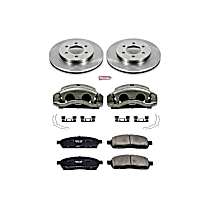 3-Piece Kit Front, Brake Disc and Caliper Kit, 4WD, 6 lug models, Natural Caliper, Ceramic, 6 Lugs, Z17 OE Replacement