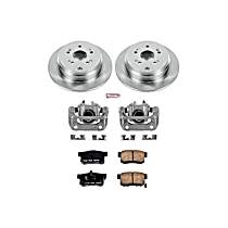 3-Piece Kit Rear, Brake Disc and Caliper Kit, Front Wheel Drive, Natural Caliper, Ceramic, 5 Lugs, Z17 OE Replacement