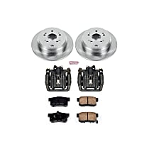KCOE206A Rear OE Stock Replacement Low-Dust Ceramic Brake Pad, Rotor and Caliper Kit