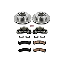 KCOE2071 Front Brake Disc and Caliper Kit, Natural Caliper, Ceramic, 8 Lugs, Z17 OE Replacement