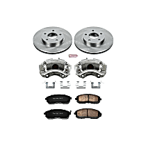 KCOE2280 Front OE Stock Replacement Low-Dust Ceramic Brake Pad, Rotor and Caliper Kit
