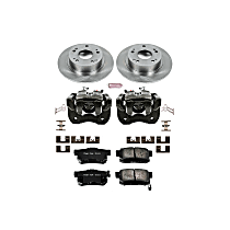 Rear, Brake Disc and Caliper Kit, Natural Caliper, Ceramic, 5 Lugs, Z17 OE Replacement