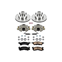 KCOE2908 Front OE Stock Replacement Low-Dust Ceramic Brake Pad, Rotor and Caliper Kit