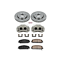 KCOE2909 Front Brake Disc and Caliper Kit, Natural Caliper, Ceramic, 6 Lugs, Z17 OE Replacement