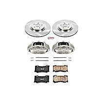 KCOE2915A Front Brake Disc and Caliper Kit, Natural Caliper, Ceramic, 5 Lugs, Z17 OE Replacement