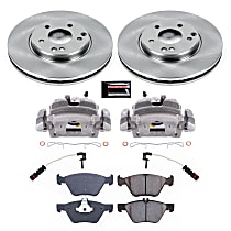 KCOE2926 Front Brake Disc and Caliper Kit, Natural Caliper, Ceramic, 5 Lugs, Z17 OE Replacement