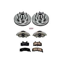KCOE2947 Front Brake Disc and Caliper Kit, Natural Caliper, Ceramic, 8 Lugs, Z17 OE Replacement