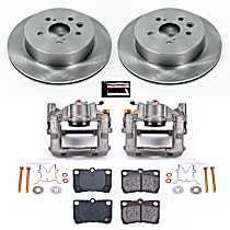 3-Piece Kit Rear, Brake Disc and Caliper Kit, Vehicles Built for USA Market Only, Natural Caliper, Ceramic, 5 Lugs, Z17 OE Replacement