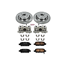 KCOE2986 Rear Brake Disc and Caliper Kit, Natural Caliper, Ceramic, 5 Lugs, Z17 OE Replacement