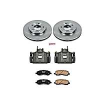 3-Piece Kit Front, Brake Disc and Caliper Kit, All Wheel Drive, Natural Caliper, Ceramic, 5 Lugs, Z17 OE Replacement