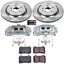 KCOE3019A Rear Brake Disc and Caliper Kit, Natural, Ceramic, 5 Lugs, Z17 OE Replacement