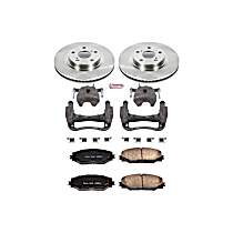 3-Piece Kit Front, Brake Disc and Caliper Kit, Models with 3rd Row Seat, Natural Caliper, Ceramic, 5 Lugs, Z17 OE Replacement