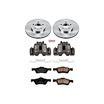KCOE4580 Front OE Stock Replacement Low-Dust Ceramic Brake Pad, Rotor and Caliper Kit