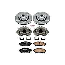 KCOE4602 Front Brake Disc and Caliper Kit, Natural Caliper, Ceramic, 6 Lugs, Z17 OE Replacement