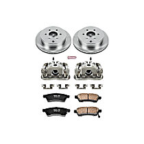 KCOE4621 Rear Brake Disc and Caliper Kit, Natural Caliper, Ceramic, 6 Lugs, Z17 OE Replacement