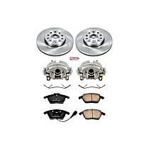 KCOE4623 Front Brake Disc and Caliper Kit, Natural Caliper, Ceramic, 5 Lugs, Z17 OE Replacement