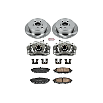 KCOE4631 Rear OE Stock Replacement Low-Dust Ceramic Brake Pad, Rotor and Caliper Kit