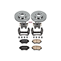 KCOE4659 Front Brake Disc and Caliper Kit, Natural Caliper, Ceramic, 5 Lugs, Z17 OE Replacement