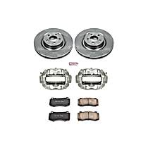 3-Piece Kit Front, Brake Disc and Caliper Kit, Models With 4 Piston  Calipers, Natural Caliper, Ceramic, 5 Lugs, Z17 OE Replacement
