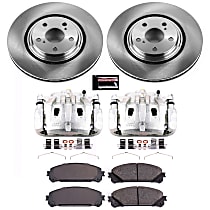 KCOE4713 Front Brake Disc and Caliper Kit, Natural Caliper, Ceramic, 5 Lugs, Z17 OE Replacement
