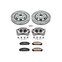 KCOE4713A Front Brake Disc and Caliper Kit, Natural Caliper, Ceramic, 5 Lugs, Z17 OE Replacement