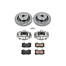KCOE4732 Rear Brake Disc and Caliper Kit, Natural Caliper, Ceramic, 5 Lugs, Z17 OE Replacement