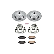 Rear, Brake Disc and Caliper Kit, Natural Caliper, Ceramic, 5 Lugs, Z17 OE Replacement