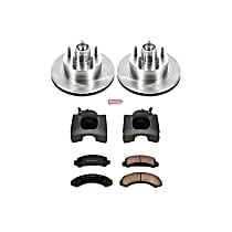 KCOE4784 Front Brake Disc and Caliper Kit, Natural Caliper, Ceramic, 5 Lugs, Z17 OE Replacement
