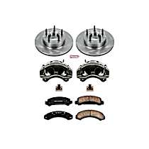 KCOE4786 Front Brake Disc and Caliper Kit, Natural Caliper, Ceramic, 5 Lugs, Z17 OE Replacement