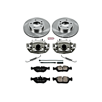 KCOE496 Front Brake Disc and Caliper Kit, Natural Caliper, Ceramic, 5 Lugs, Z17 OE Replacement